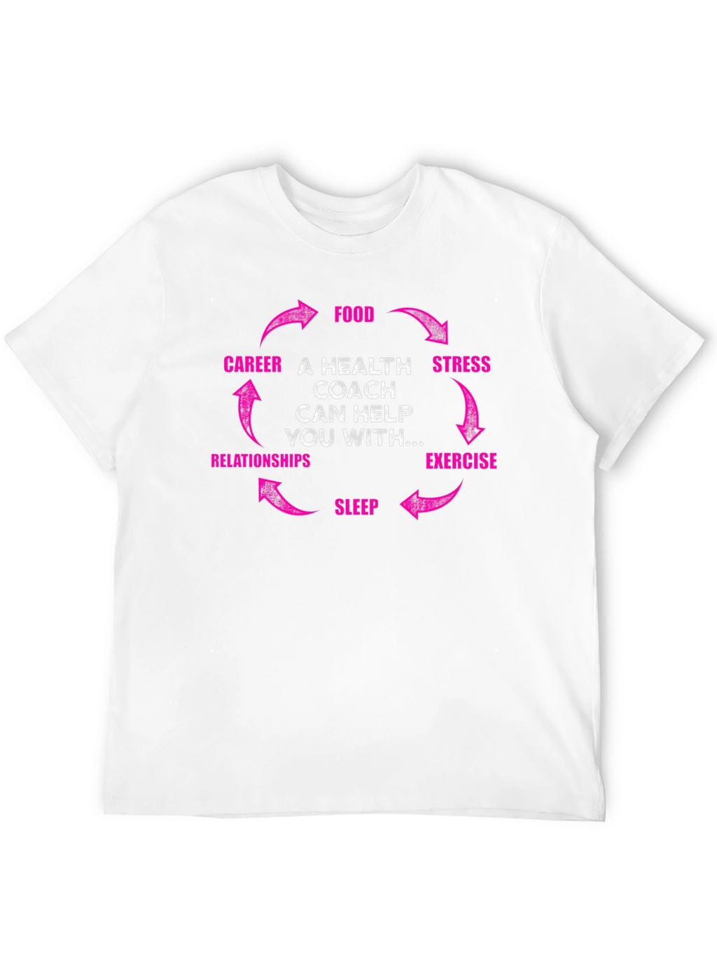 Health Coach T-Shirt - Food Career Relationships Graphic Tee