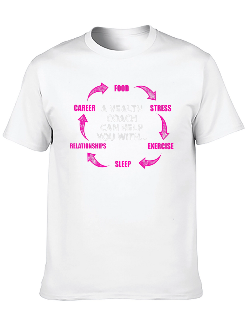 Health Coach T-Shirt - Food Career Relationships Graphic Tee
