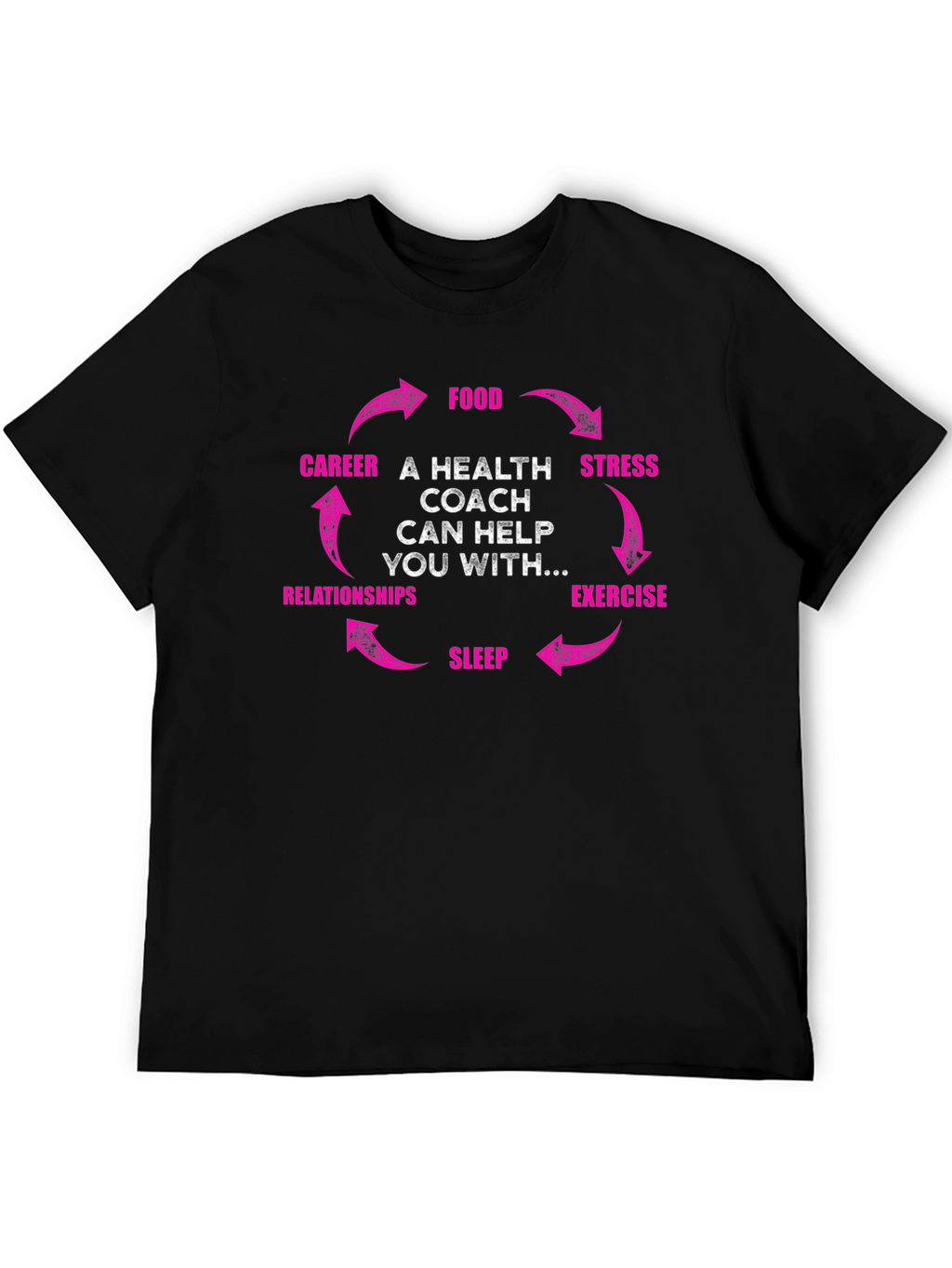 Health Coach T-Shirt - Food Career Relationships Graphic Tee