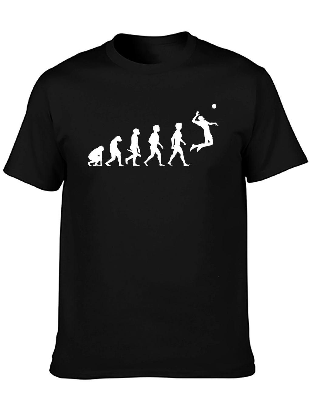 Evolution of Volleyball Player T-Shirt - Black