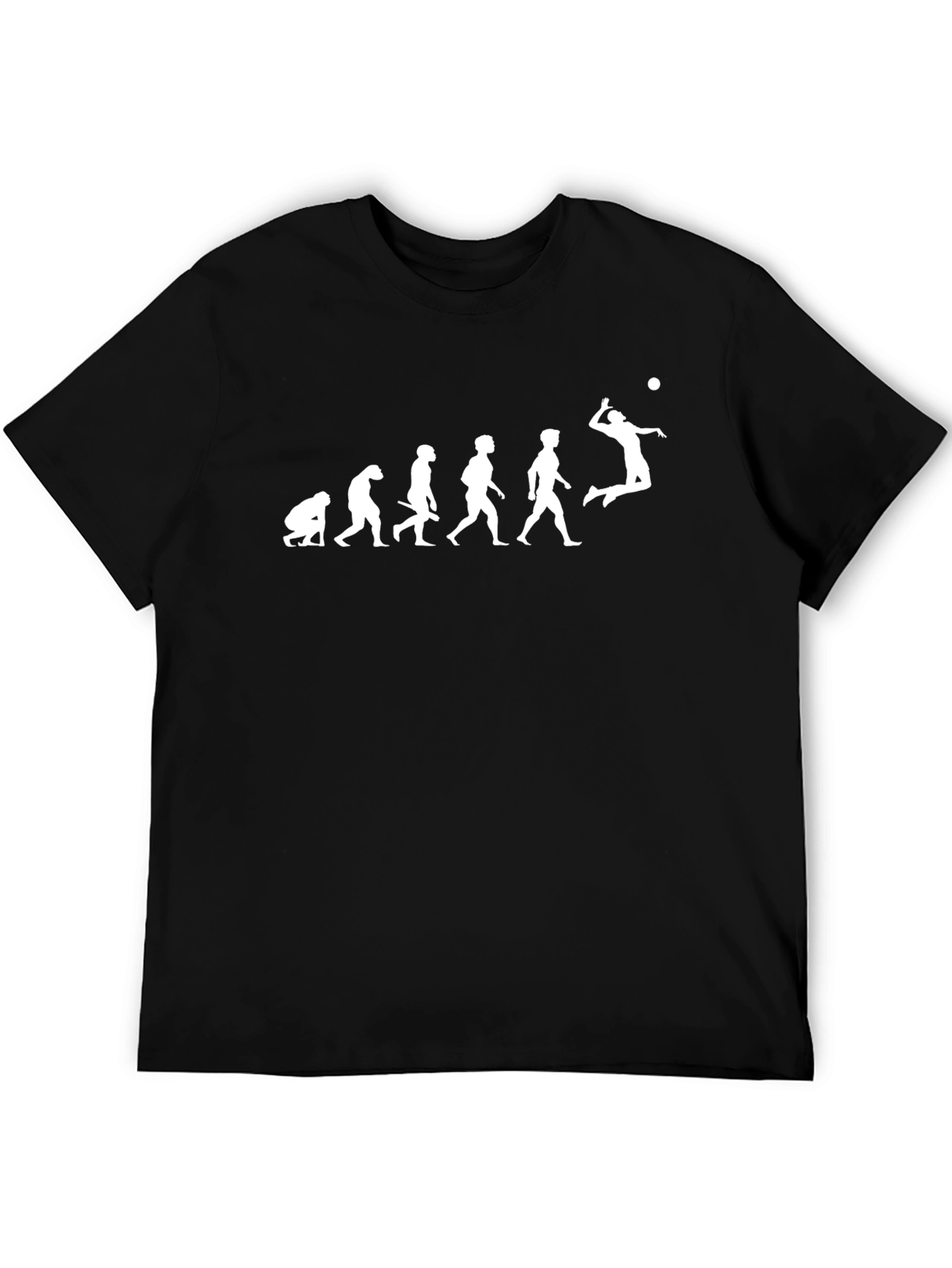 Evolution of Volleyball Player T-Shirt - Black