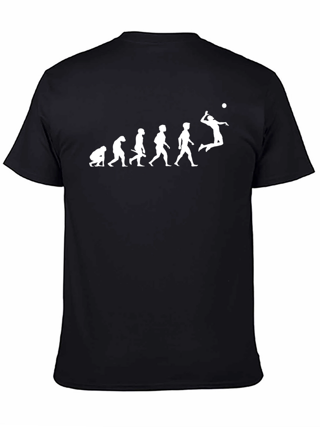 Evolution of Volleyball Player T-Shirt - Black