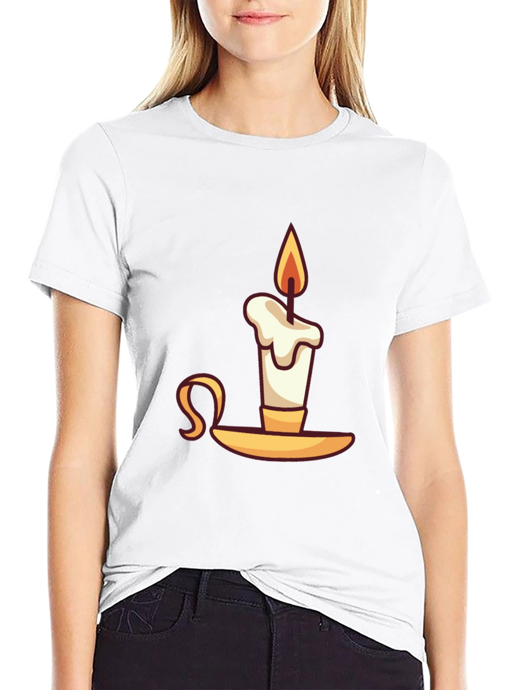 Novelty Candle Graphic T-Shirt