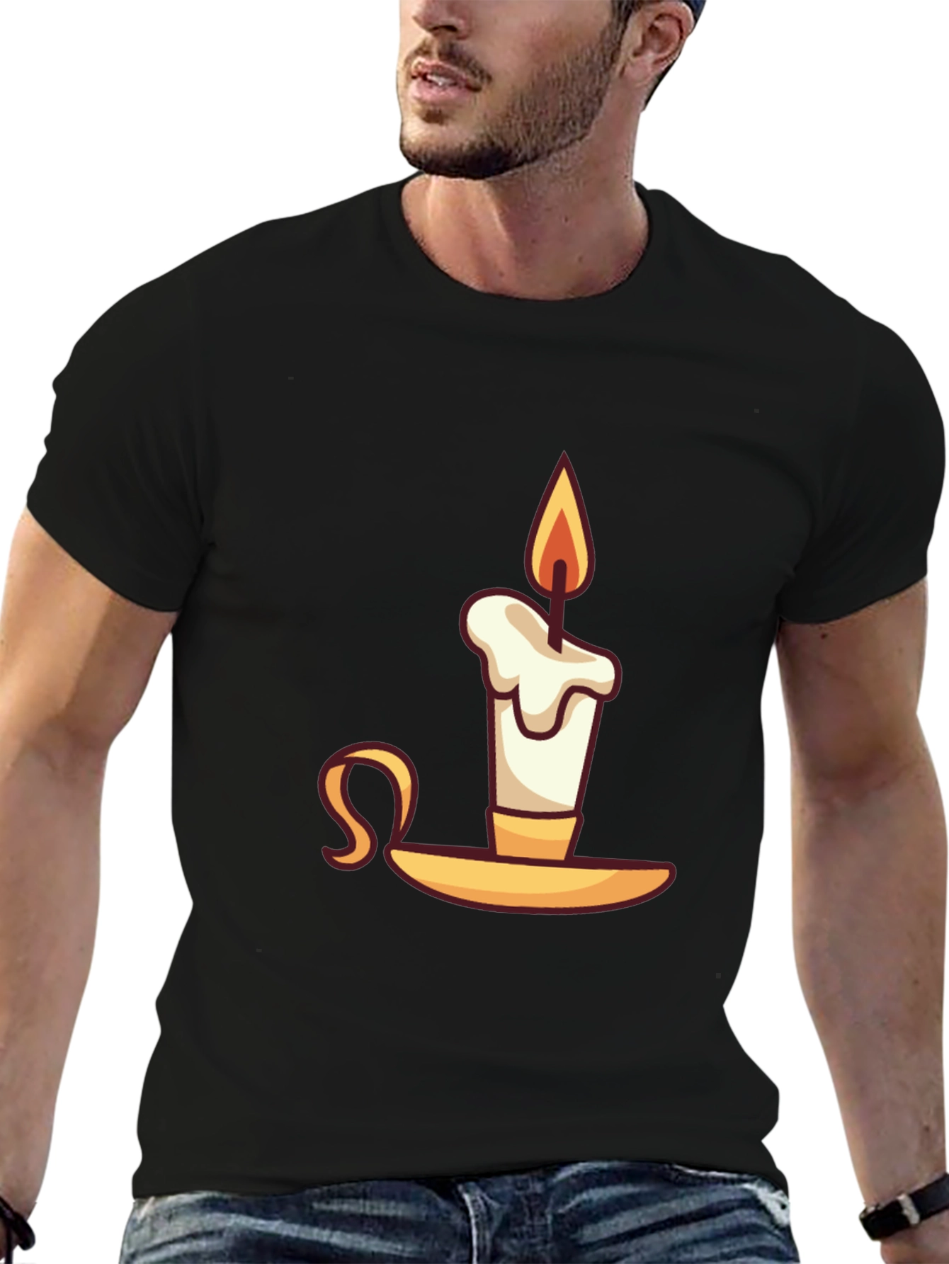 Novelty Candle Graphic T-Shirt