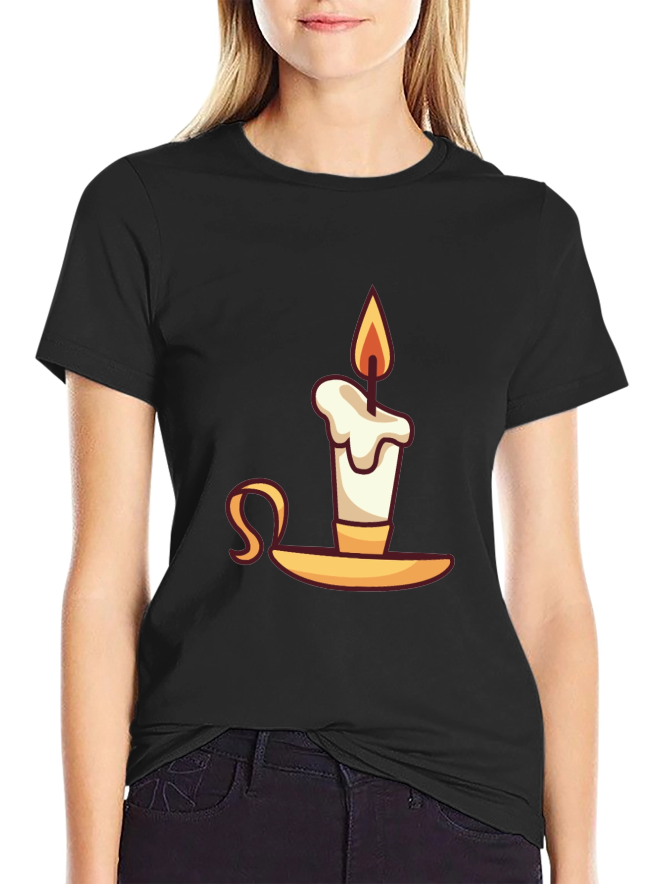 Novelty Candle Graphic T-Shirt