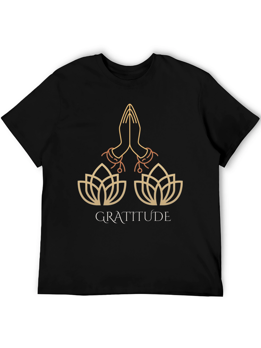 Gratitude Lotus T-Shirt - Stylish Graphic Tee