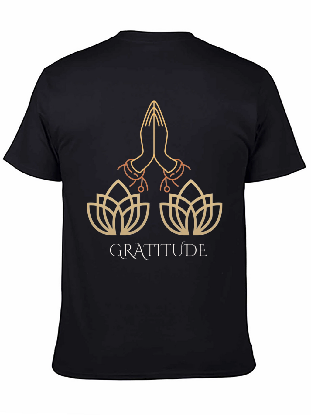 Gratitude Lotus T-Shirt - Stylish Graphic Tee