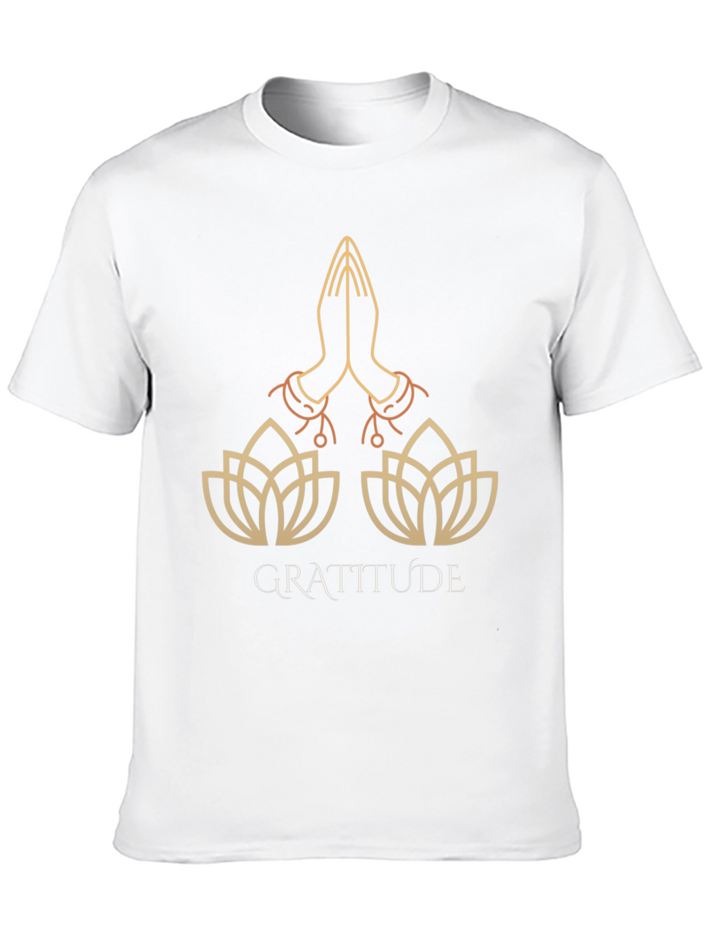 Gratitude Lotus T-Shirt - Stylish Graphic Tee
