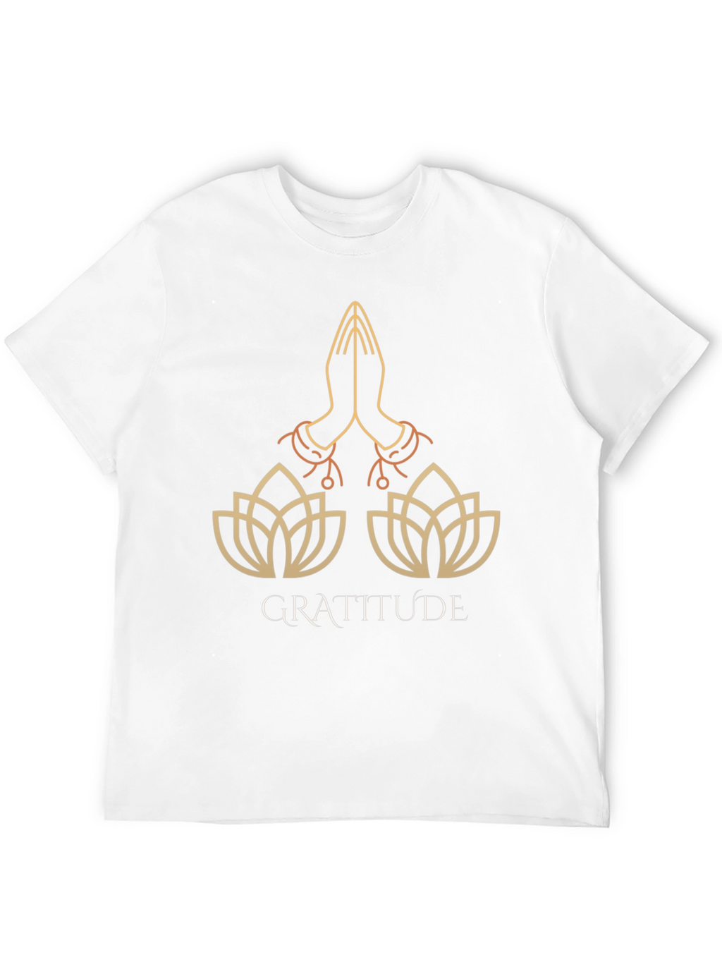 Gratitude Lotus T-Shirt - Stylish Graphic Tee