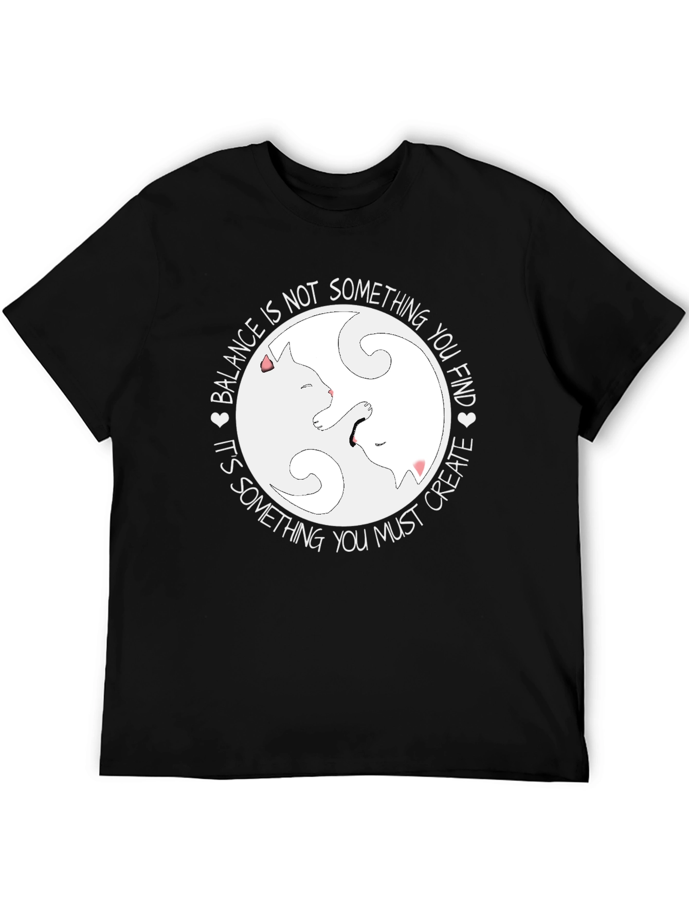 Yin Yang Cats Balance T-Shirt