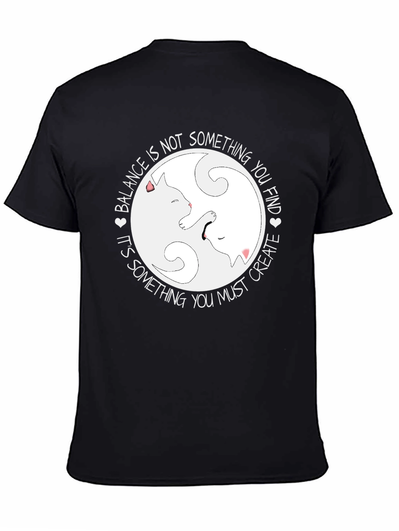 Yin Yang Cats Balance T-Shirt