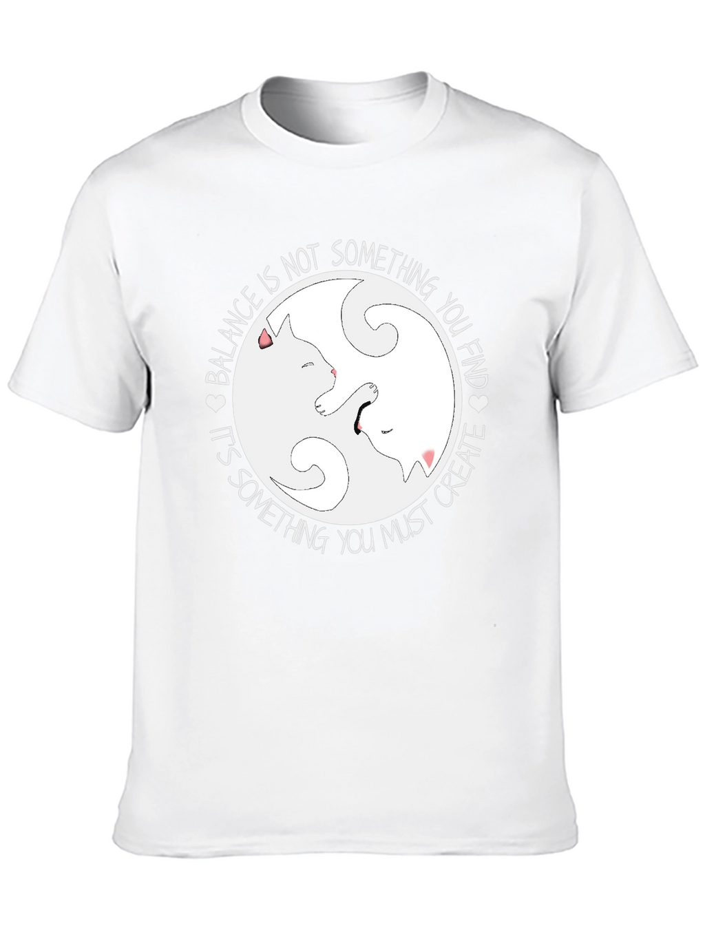 Yin Yang Cats Balance T-Shirt