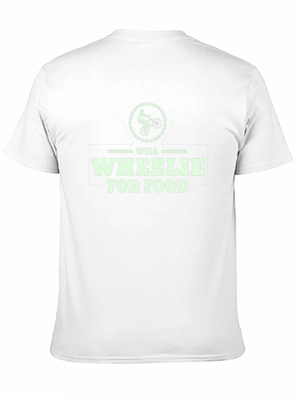 Will Wheelie For Food T-Shirt - Black Cotton