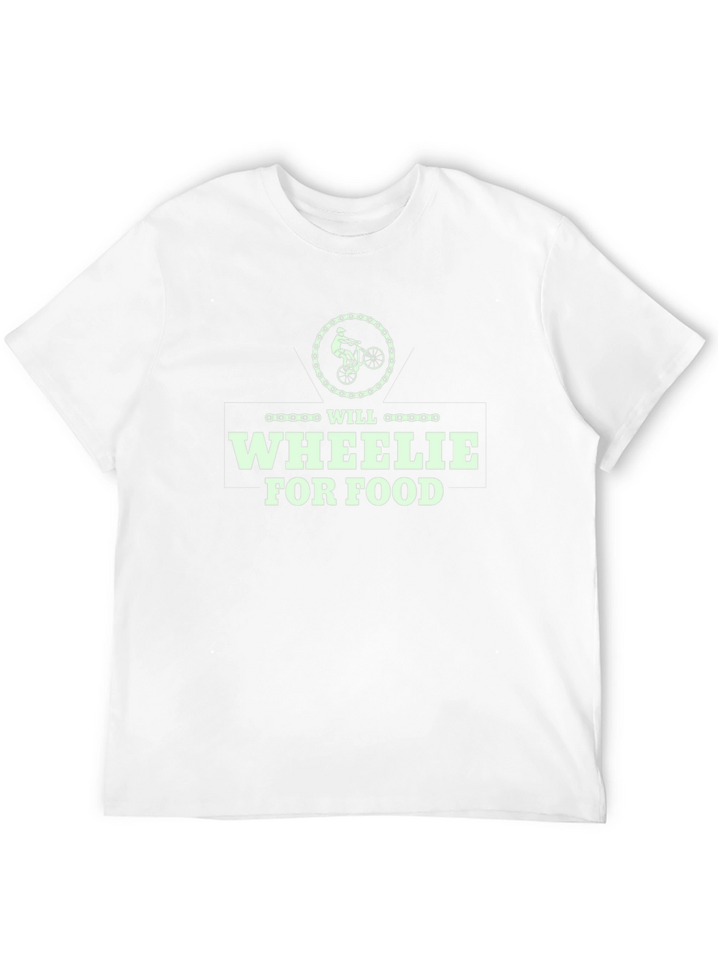 Will Wheelie For Food T-Shirt - Black Cotton