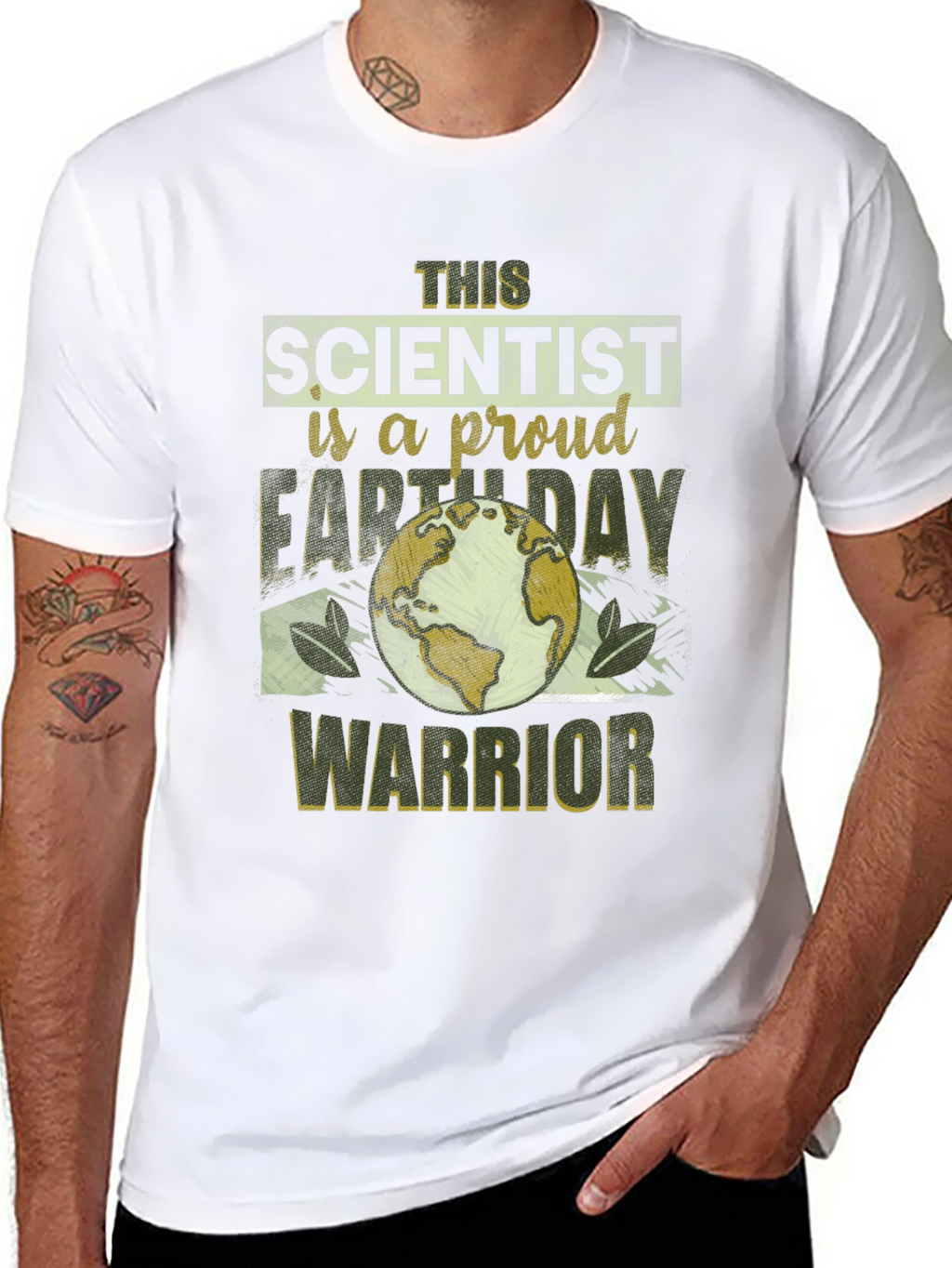 Earth Day Scientist Proud Warrior T-Shirt