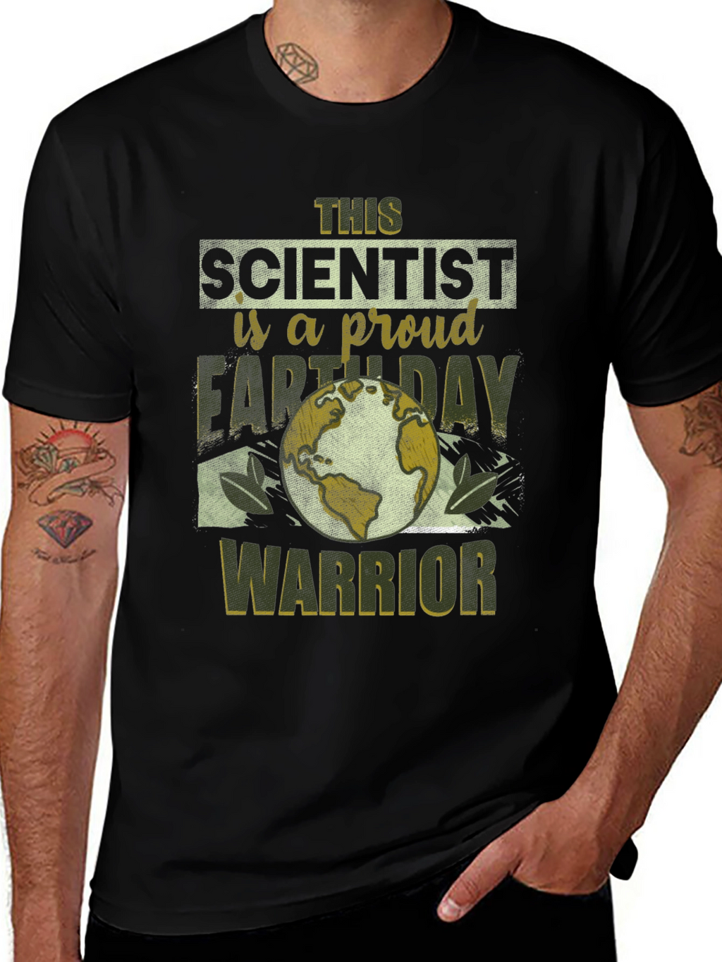 Earth Day Scientist Proud Warrior T-Shirt