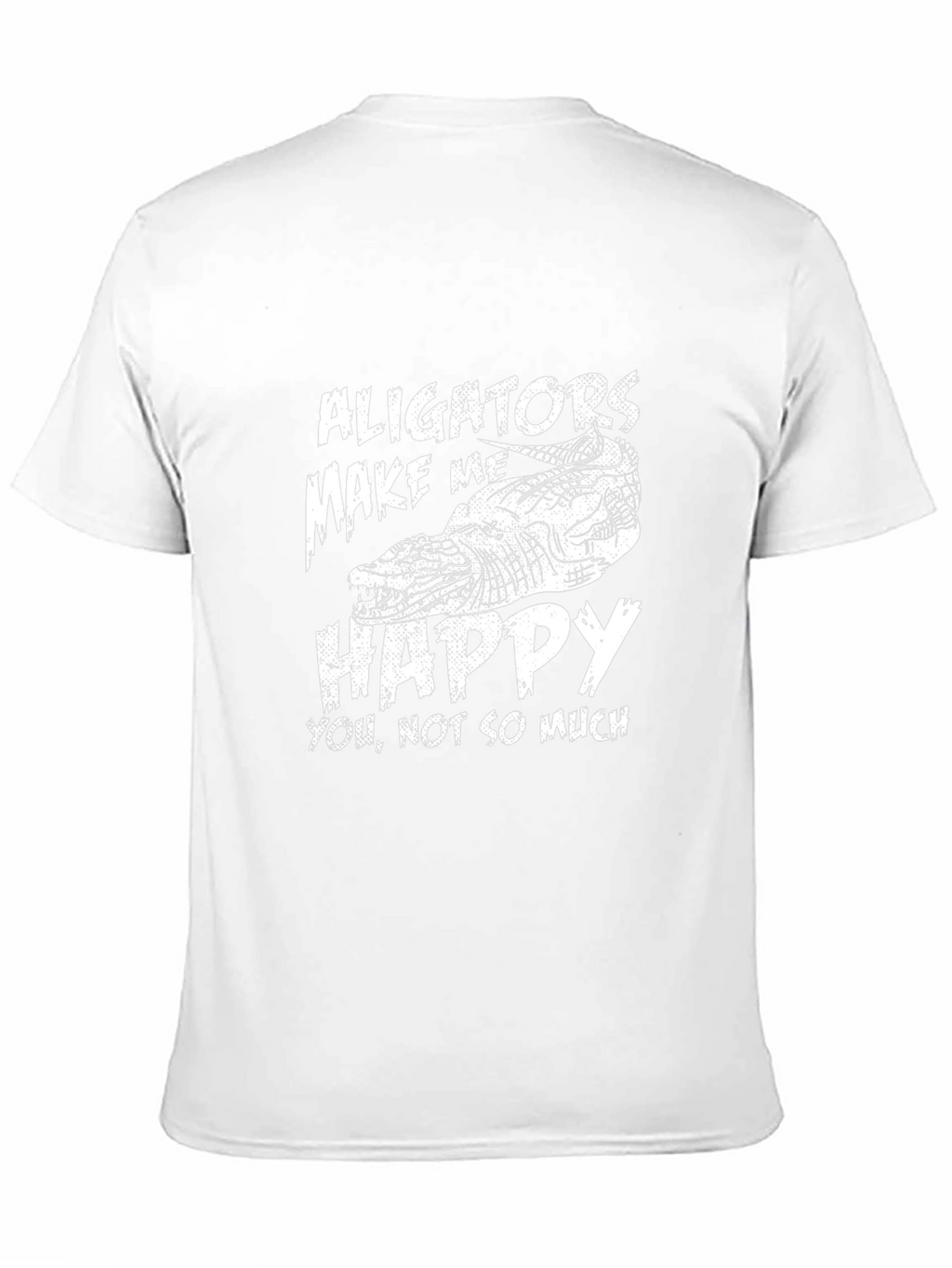 Alligators Make Me Happy Mens Graphic Tee