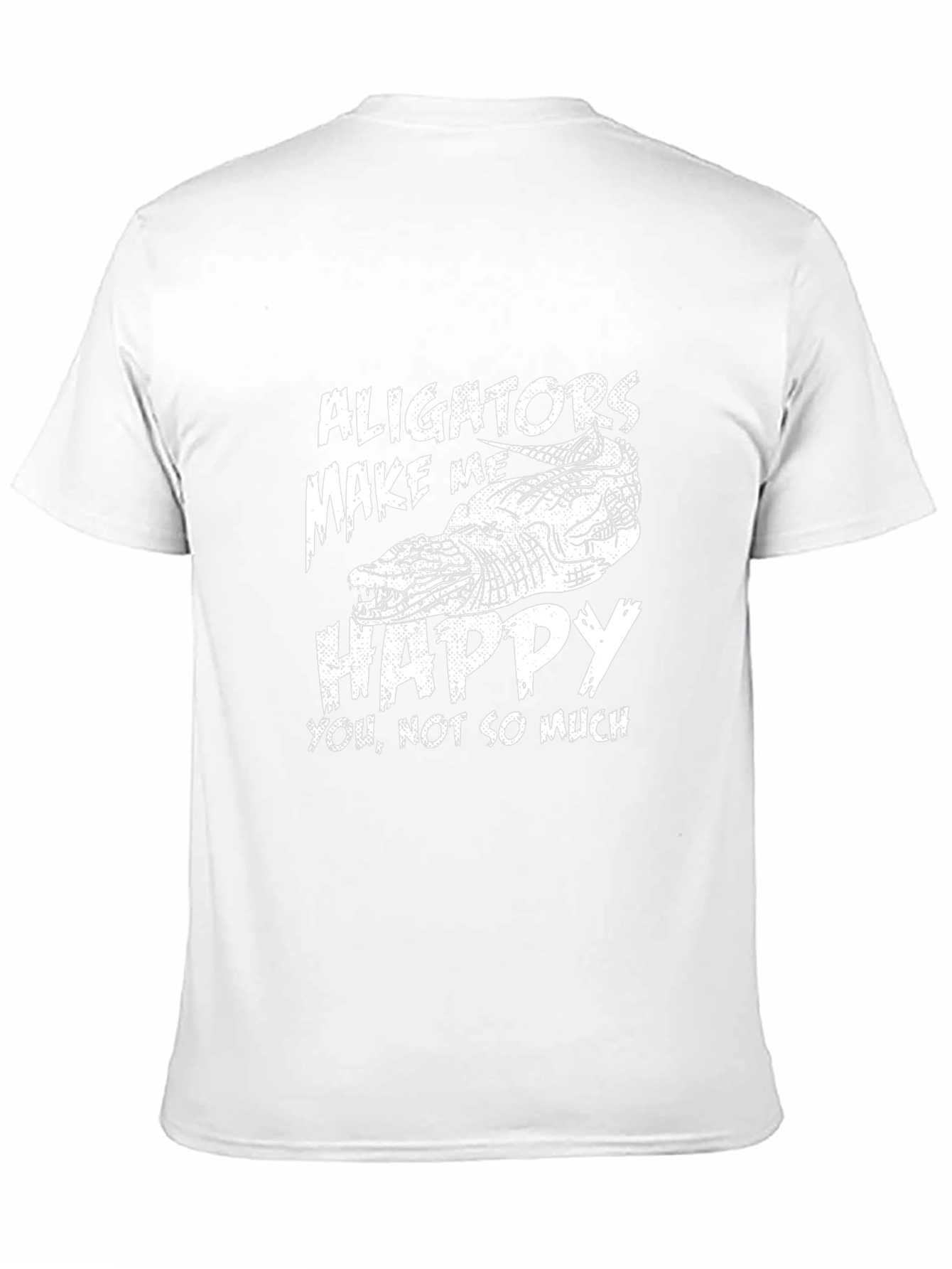 Alligators Make Me Happy Mens Graphic Tee