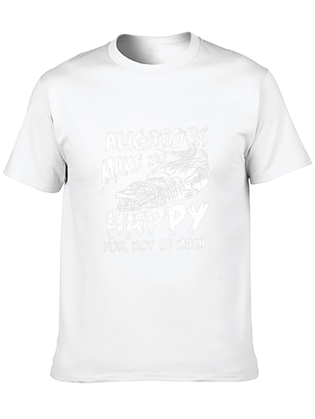 Alligators Make Me Happy Mens Graphic Tee