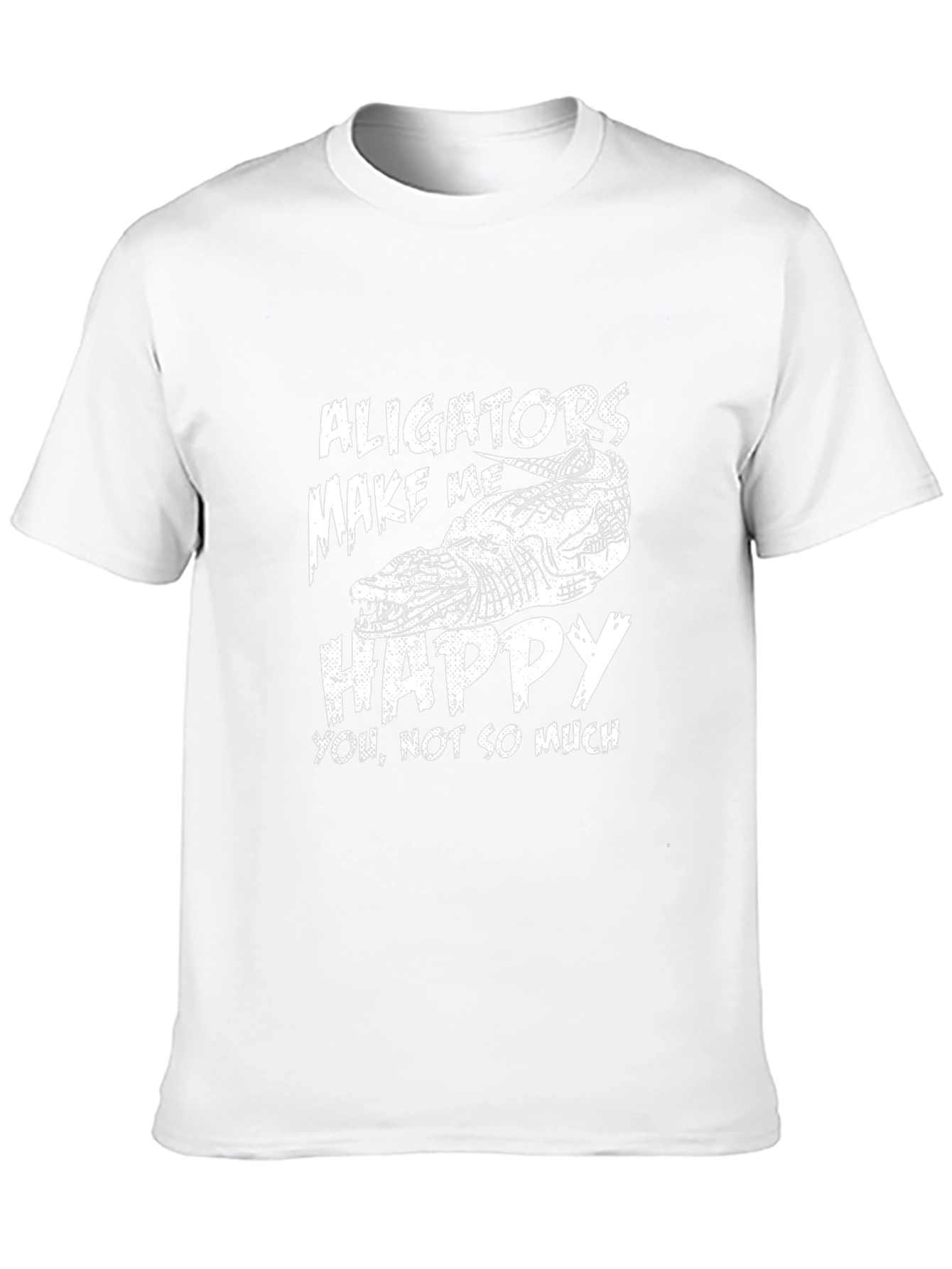 Alligators Make Me Happy Mens Graphic Tee