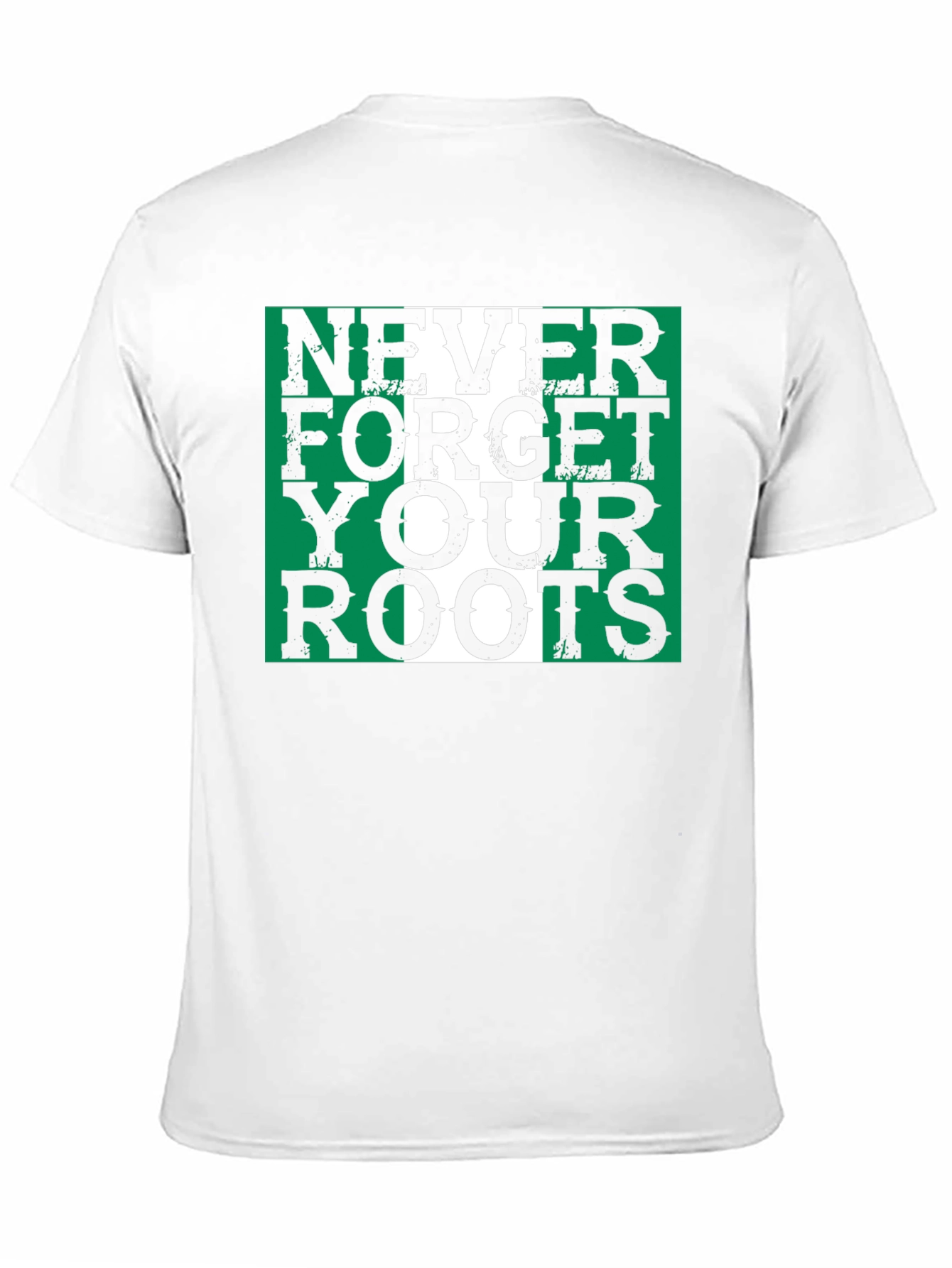 Nigeria Roots T-Shirt - Green & White Pride