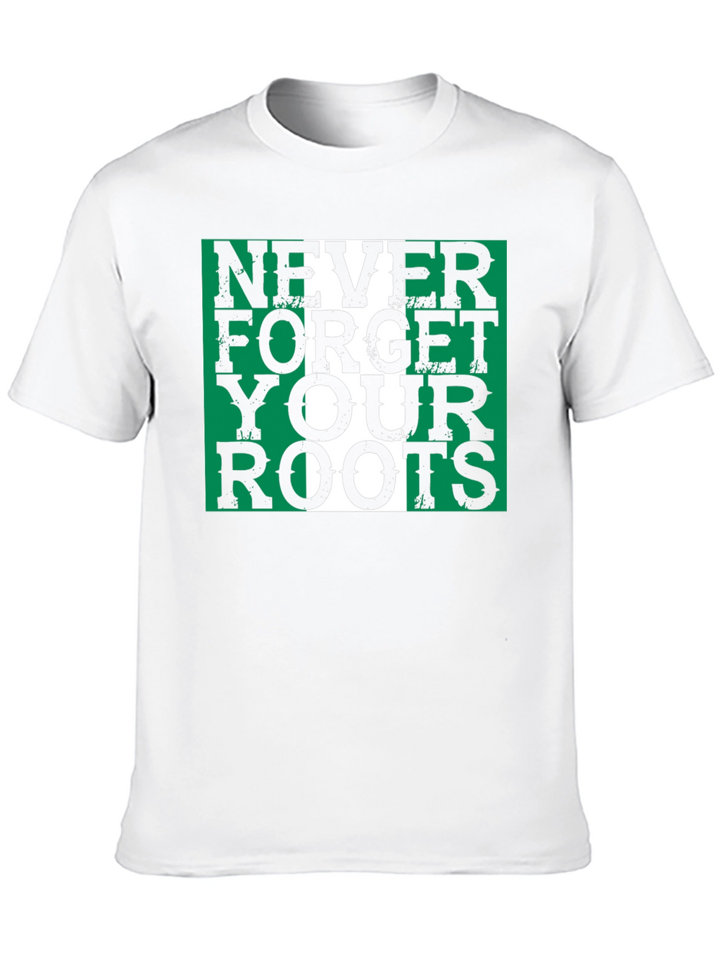 Nigeria Roots T-Shirt - Green & White Pride