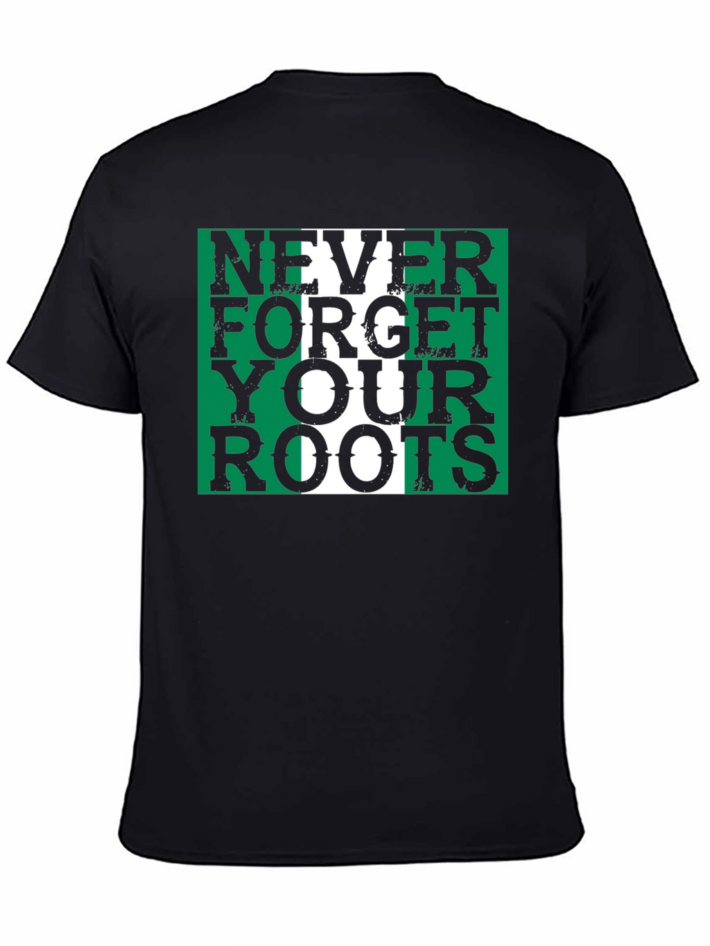 Nigeria Roots T-Shirt - Green & White Pride