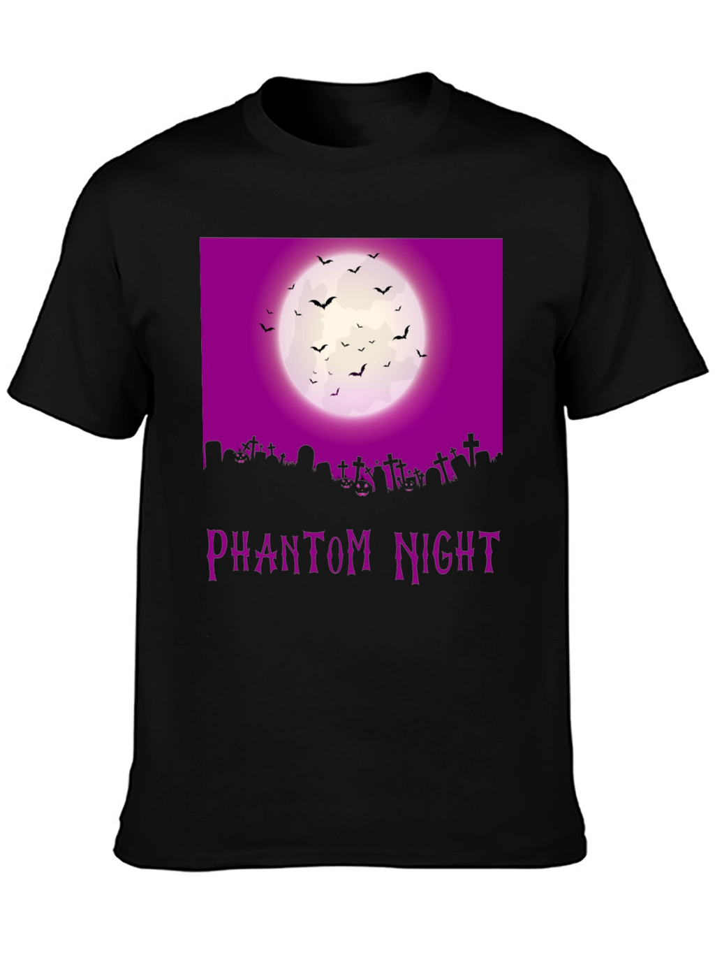 Phantom Night Halloween Graphic T-Shirt