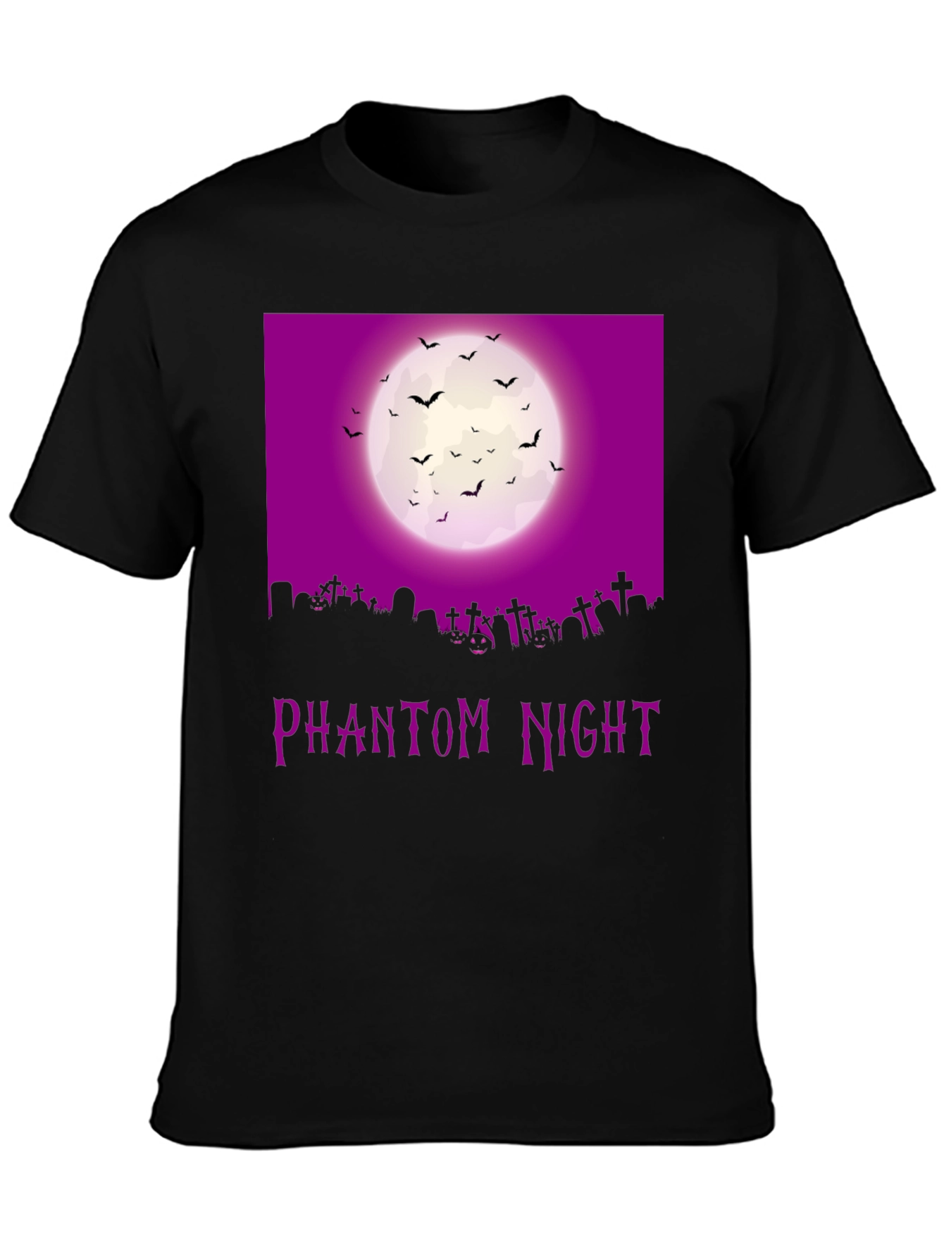 Phantom Night Halloween Graphic T-Shirt