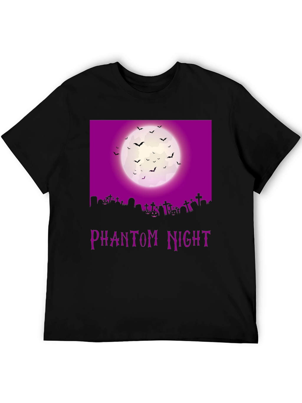 Phantom Night Halloween Graphic T-Shirt