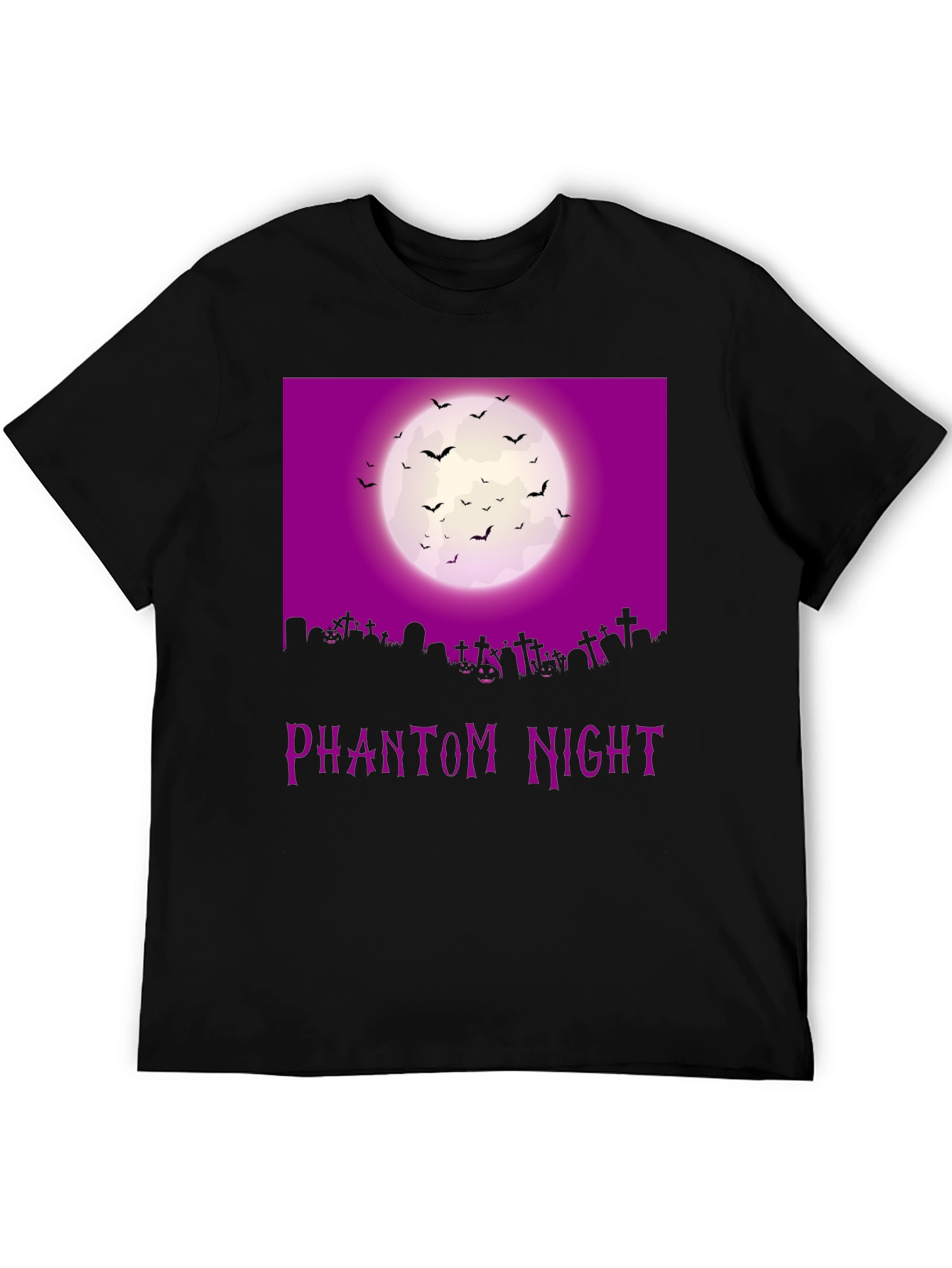 Phantom Night Halloween Graphic T-Shirt