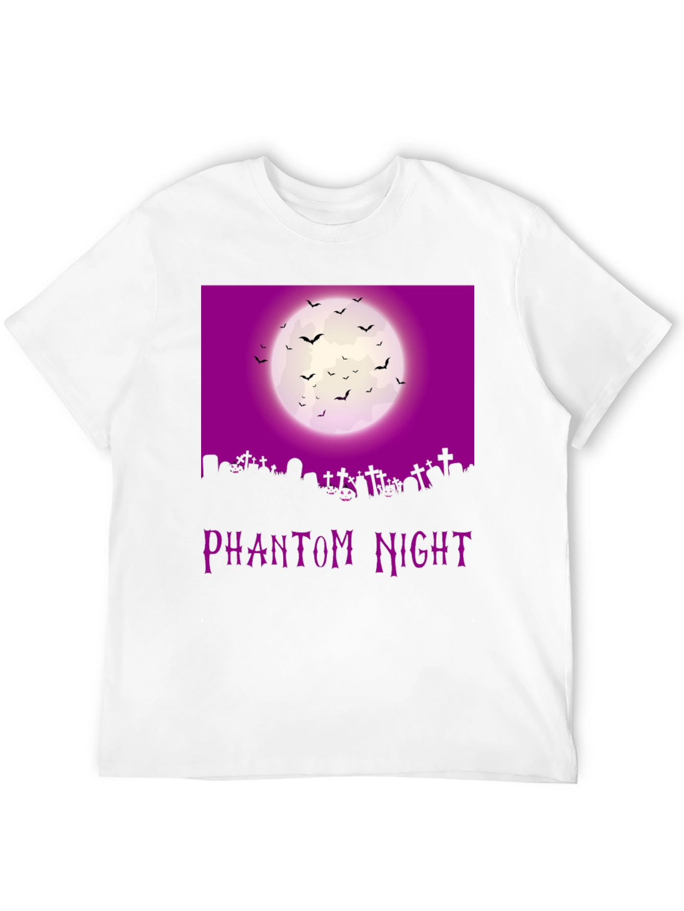 Phantom Night Halloween Graphic T-Shirt