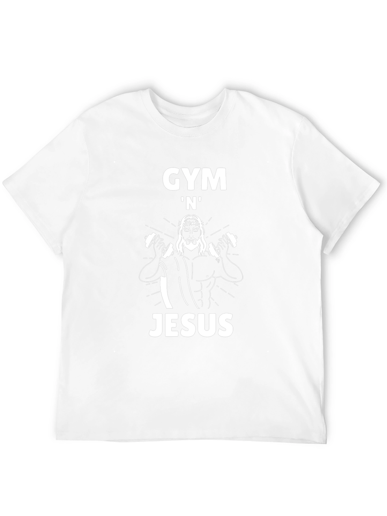 Gym N Jesus Black Graphic Tee