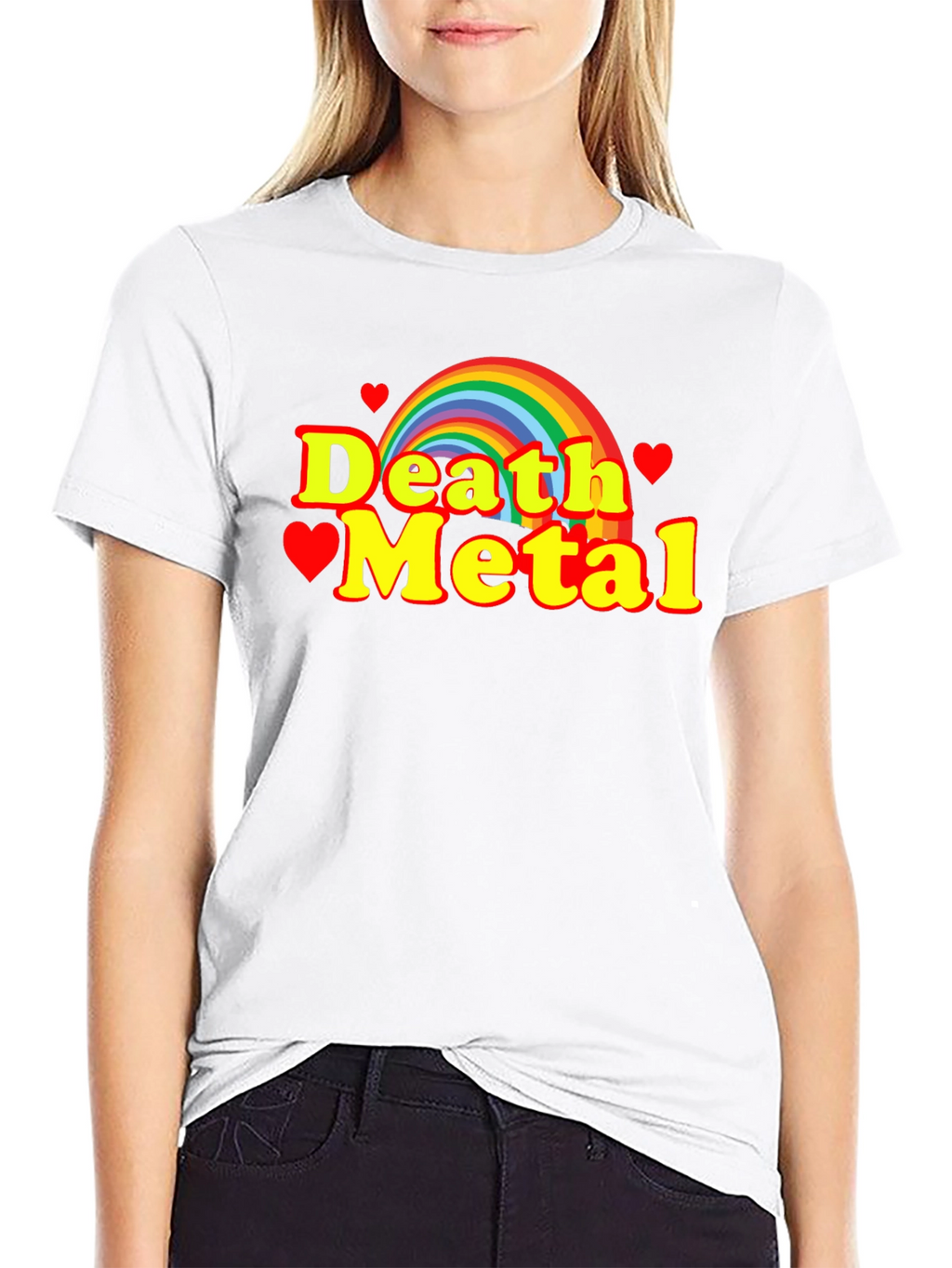Rainbow Death Metal Graphic Tee