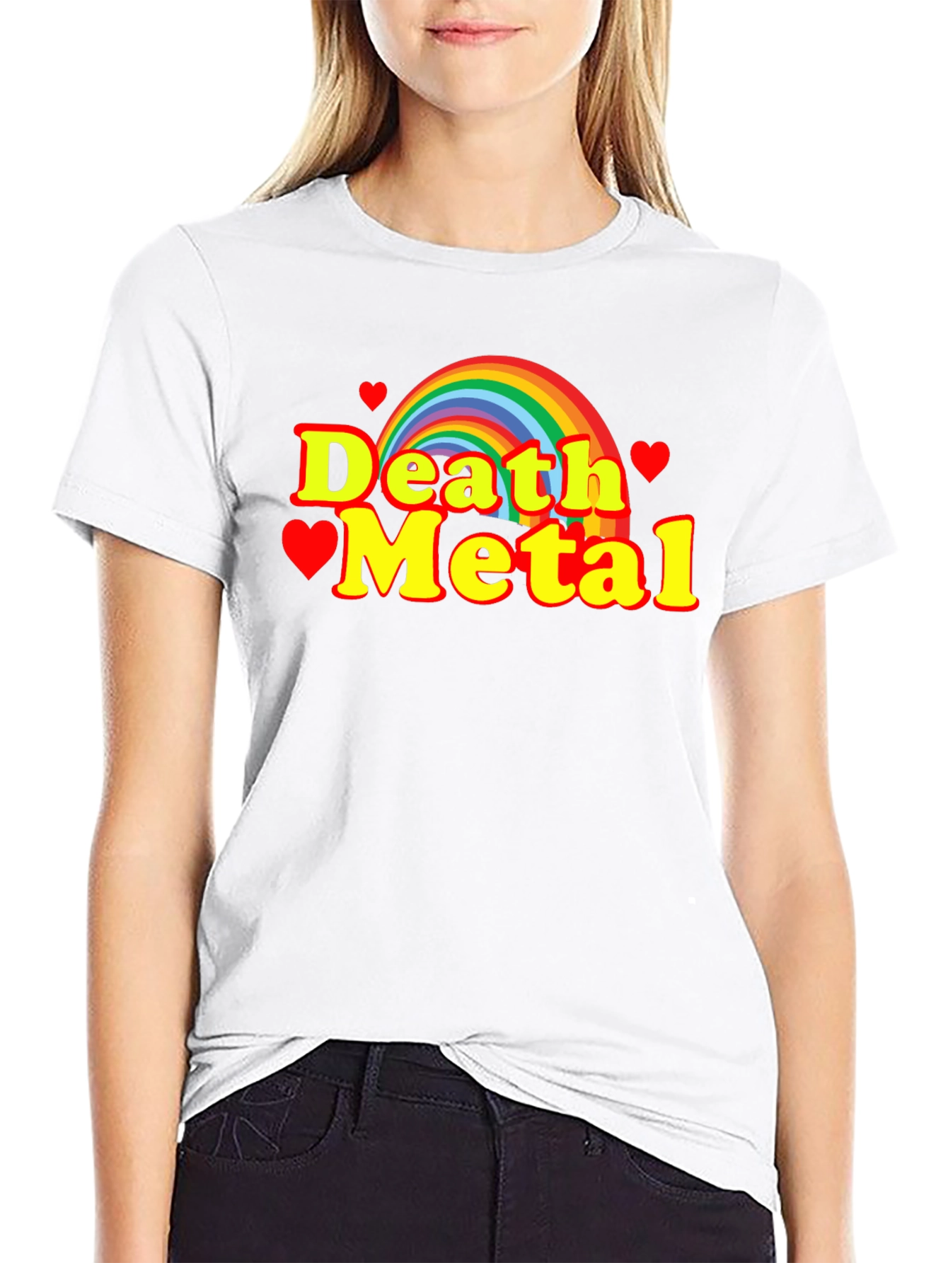 Rainbow Death Metal Graphic Tee