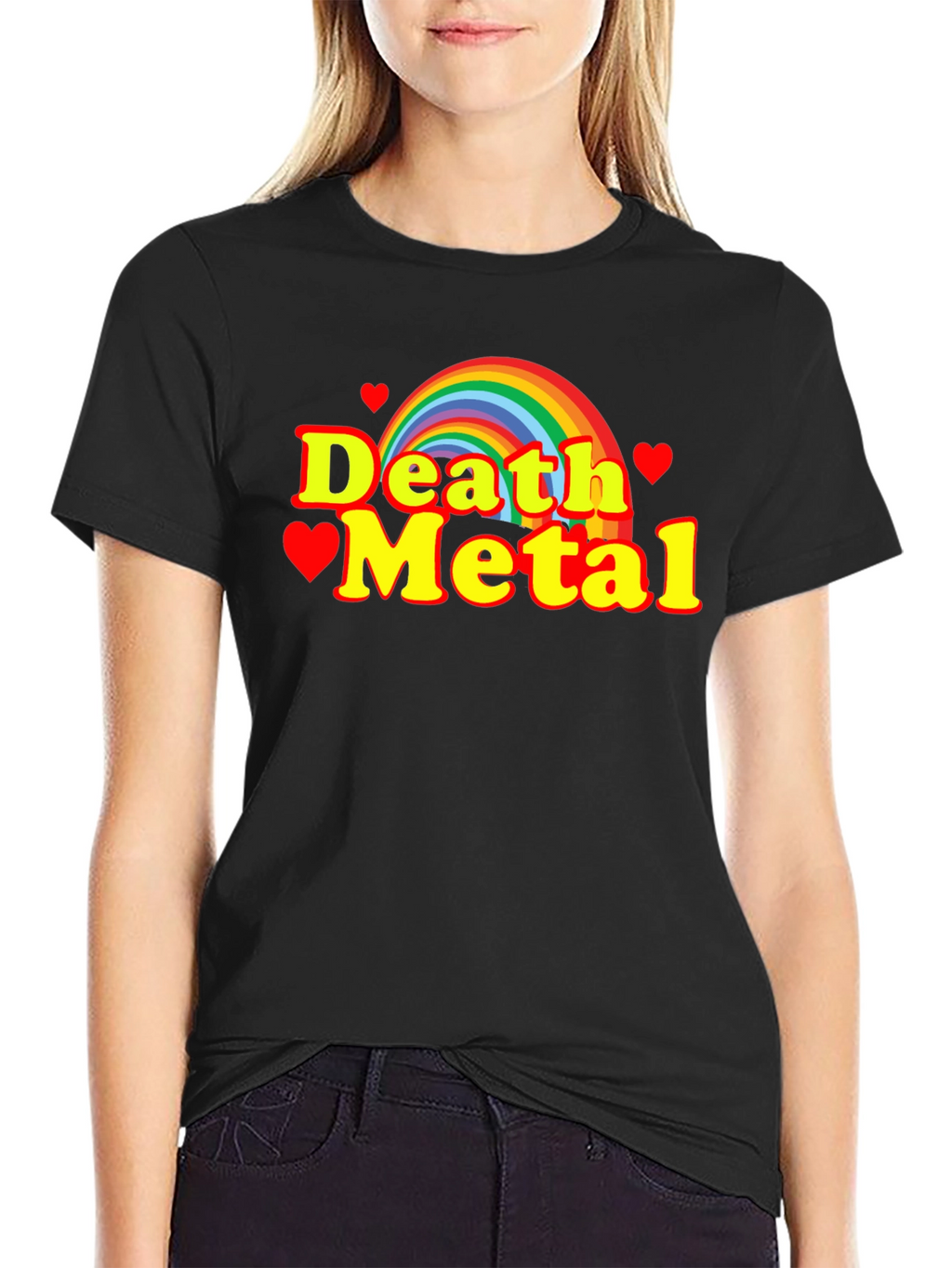 Rainbow Death Metal Graphic Tee
