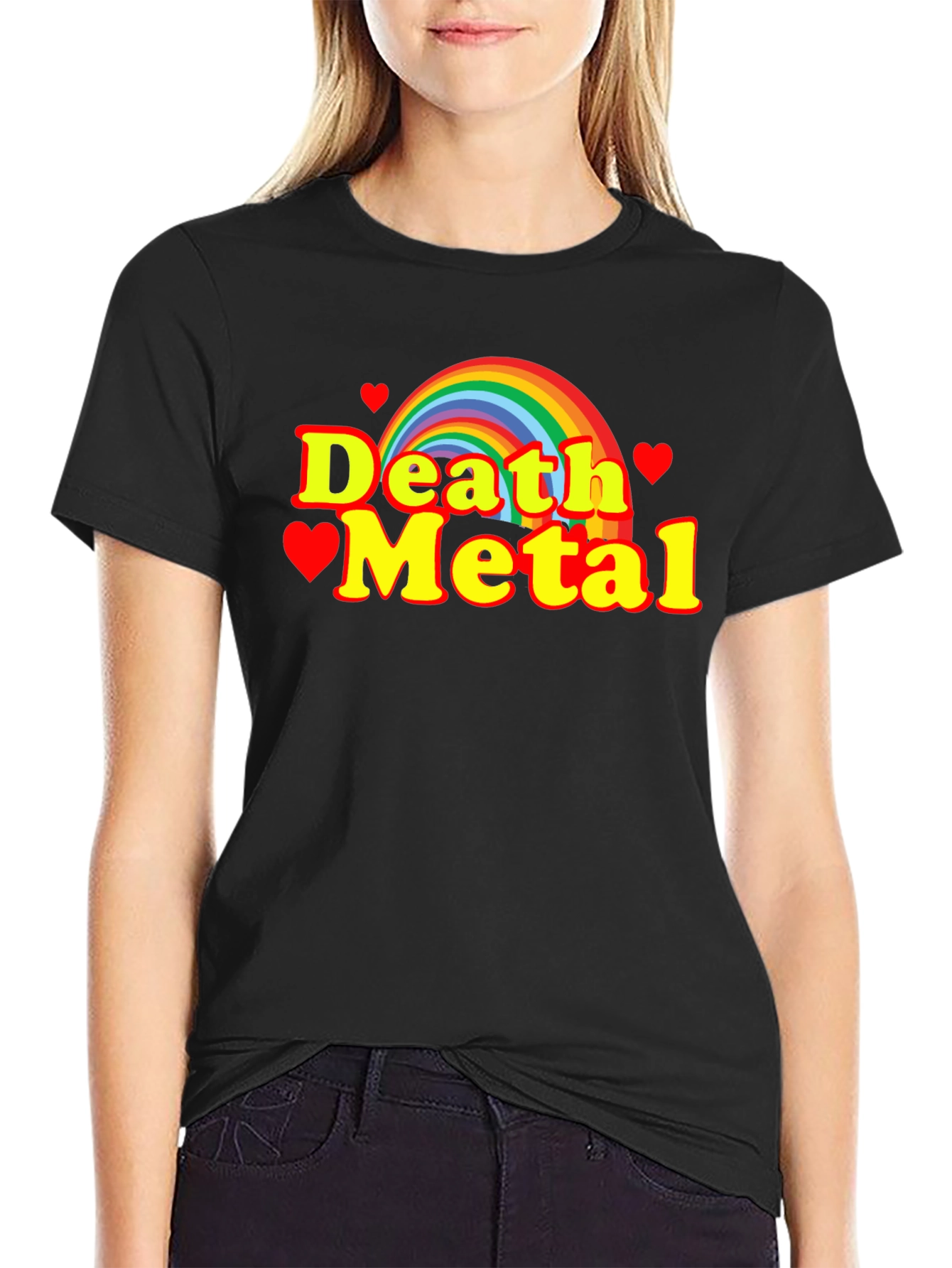 Rainbow Death Metal Graphic Tee