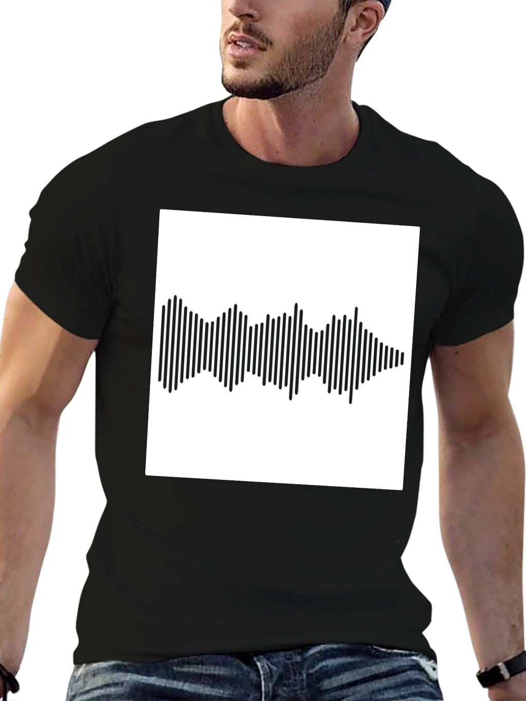 Soundwave Graphic Tee - Black