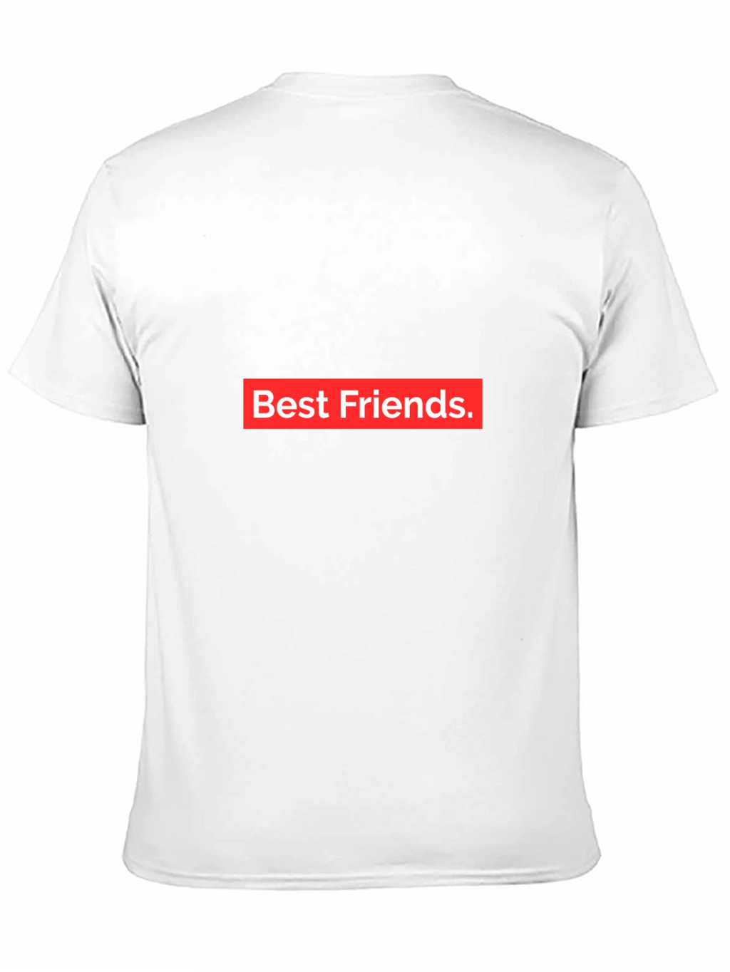 Best Friends Tee - Black Crew Neck Cotton T-Shirt