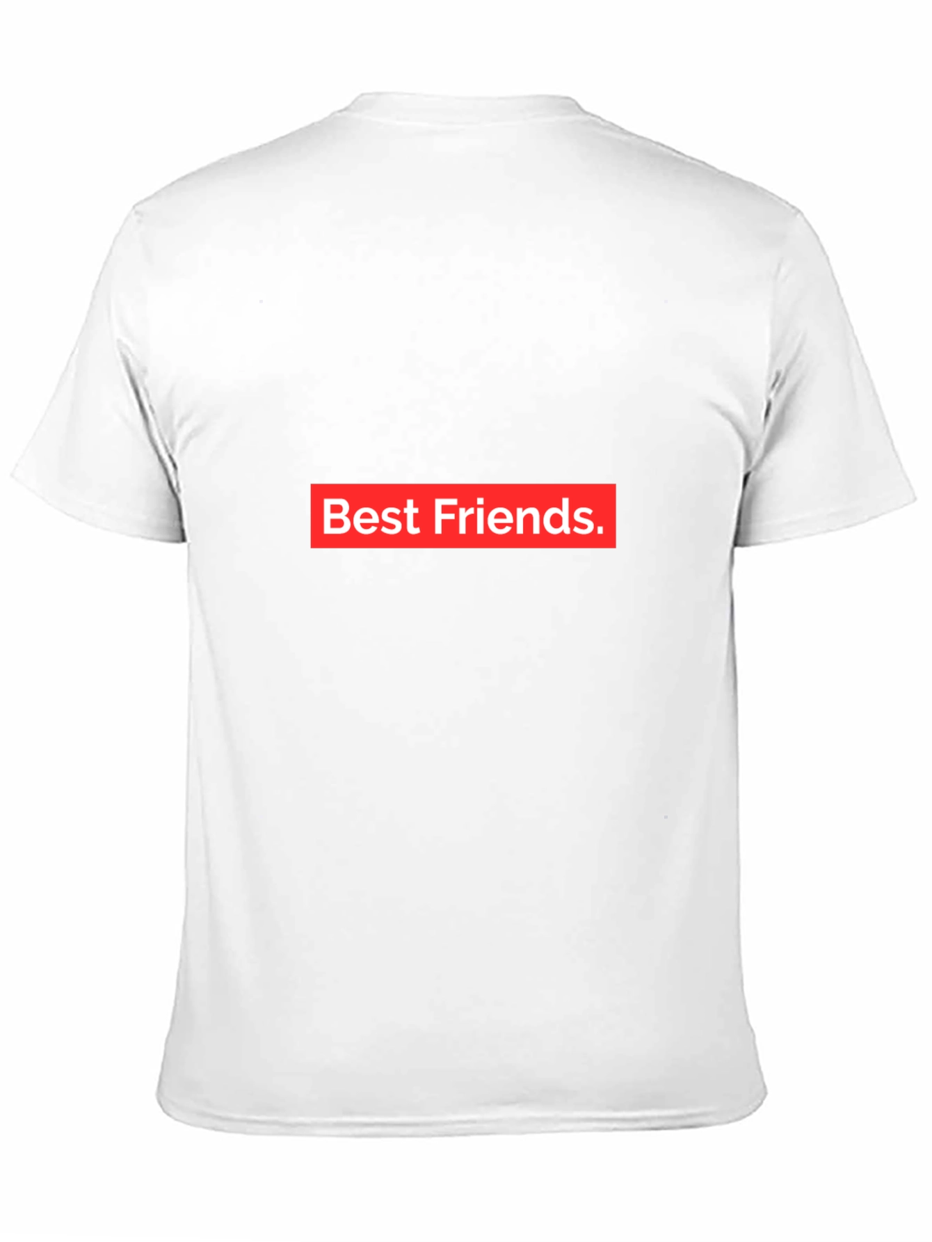 Best Friends Tee - Black Crew Neck Cotton T-Shirt