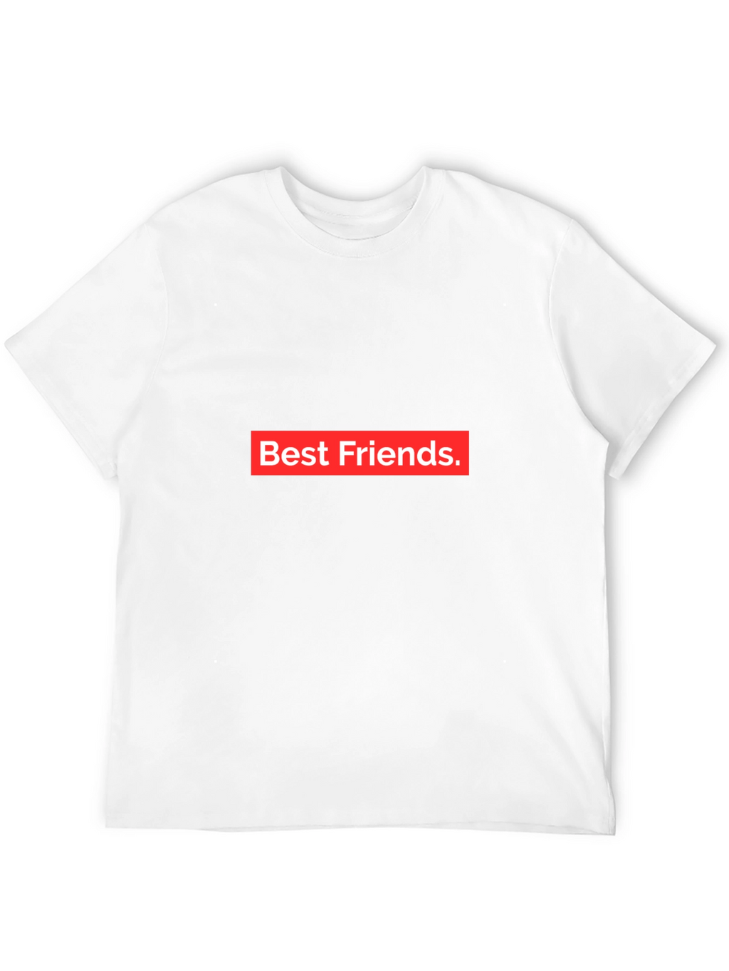 Best Friends Tee - Black Crew Neck Cotton T-Shirt