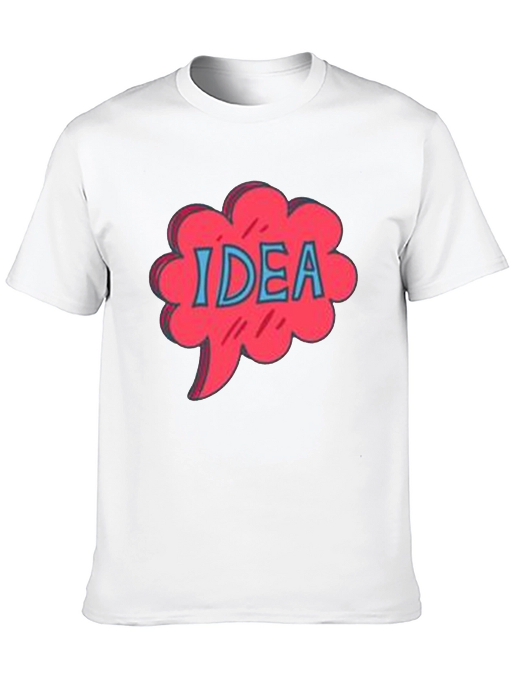 Idea Bubble Graphic Tee - Black Cotton T-Shirt