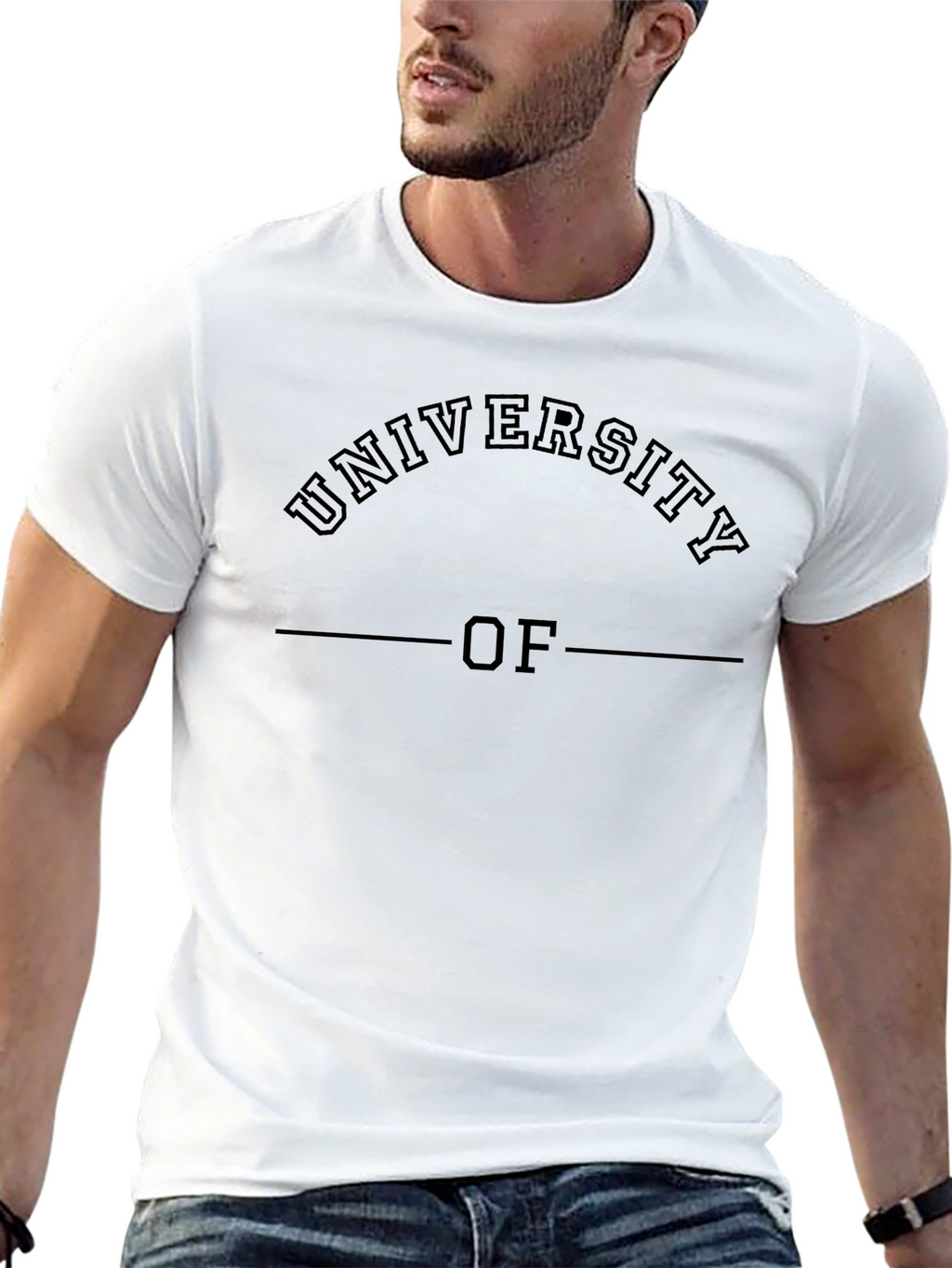 University Graphic Tee - Classic Black