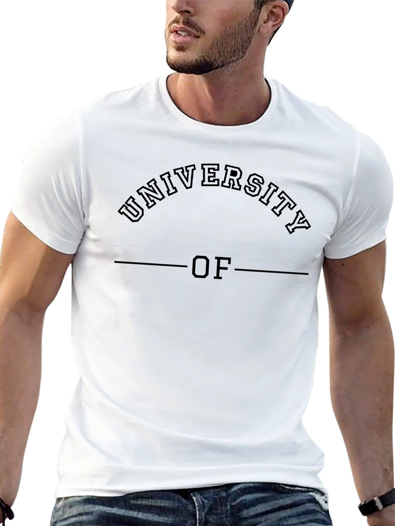 University Graphic Tee - Classic Black