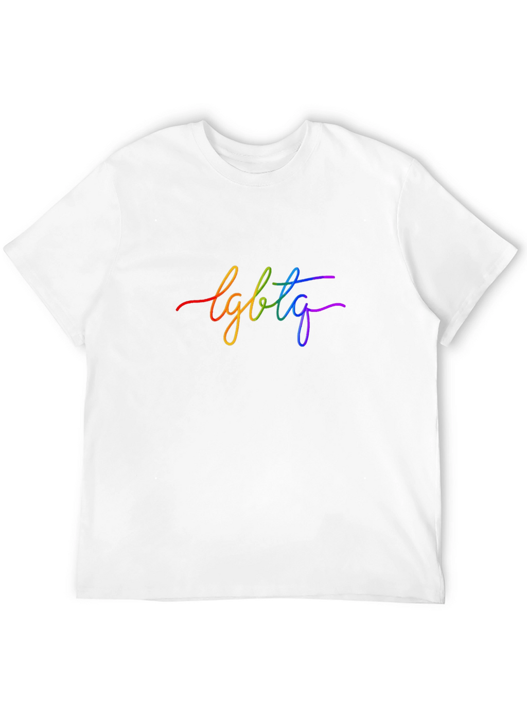 LGBTQ Rainbow Graphic Black T-Shirt