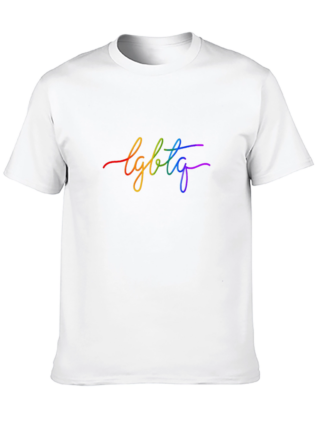 LGBTQ Rainbow Graphic Black T-Shirt