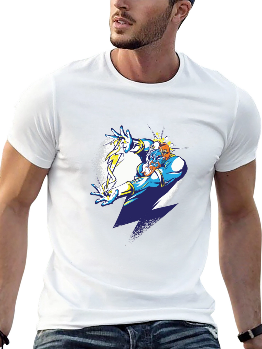 Electric Genie Graphic T-Shirt - Black Cotton Tee