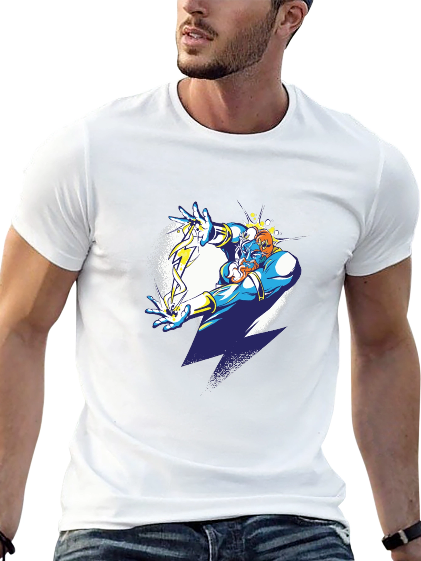 Electric Genie Graphic T-Shirt - Black Cotton Tee