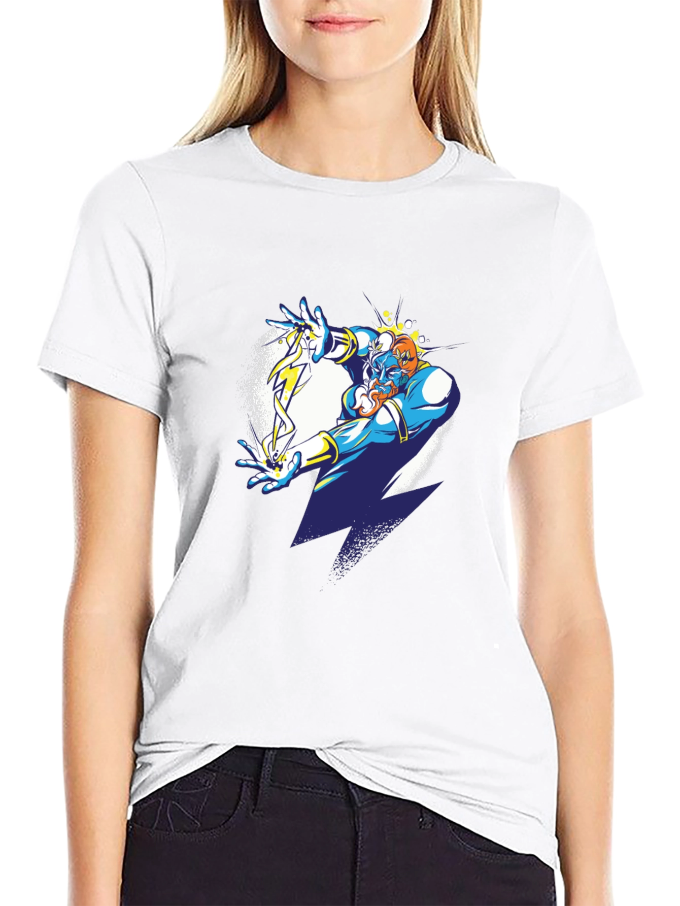 Electric Genie Graphic T-Shirt - Black Cotton Tee