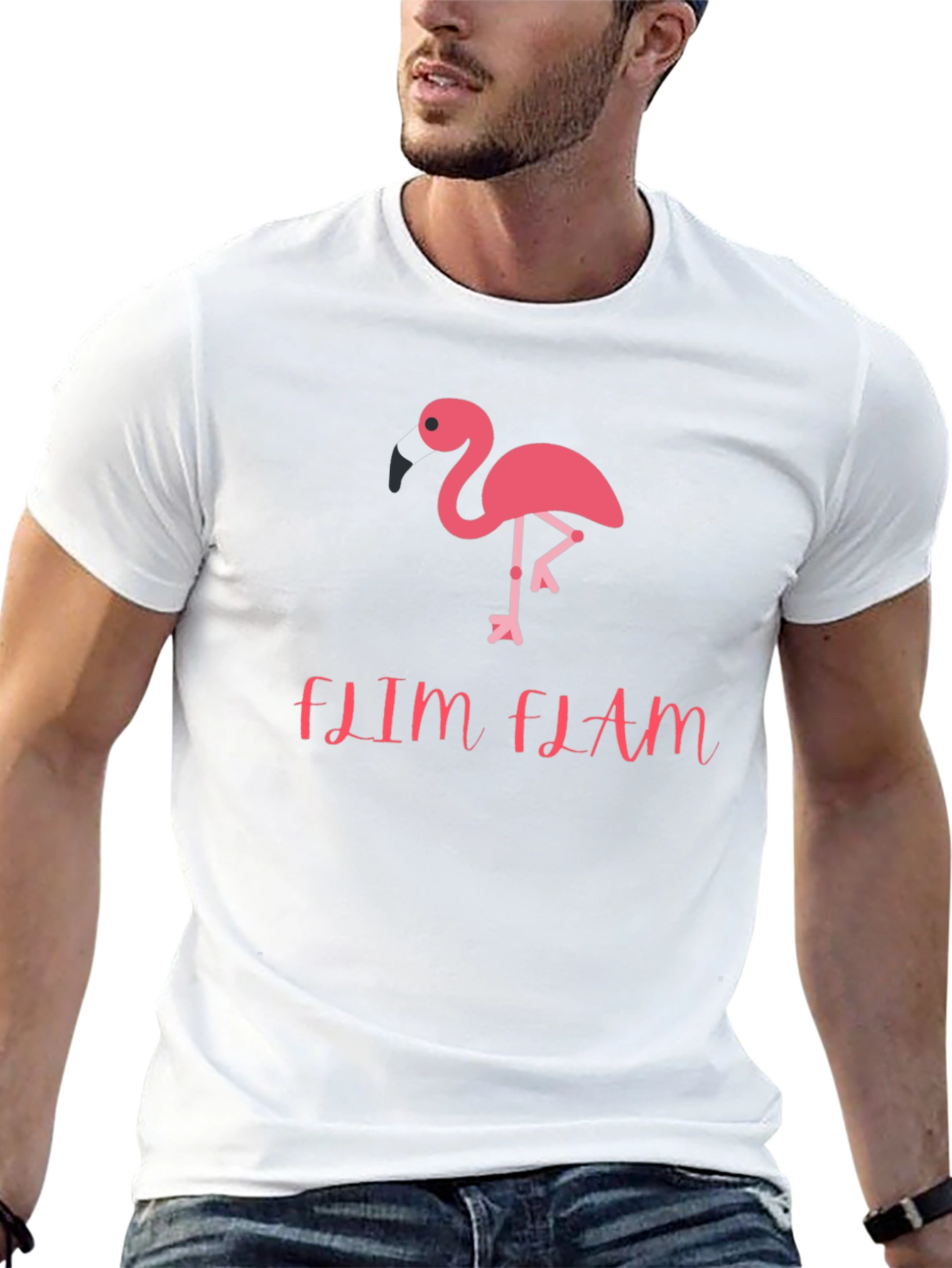 Flim Flam Flamingo Graphic T-Shirt